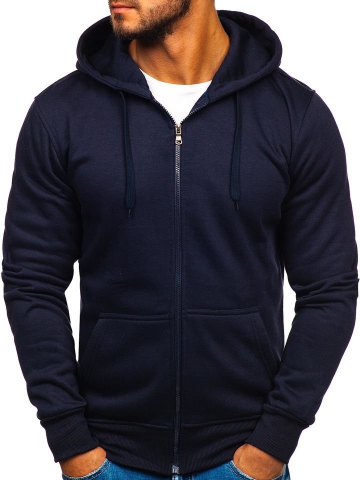 2021 High quality New Men's Casual Zipper Hoodies Sweatshirts Male black Green Solid Color Hooded Outerwear Tops