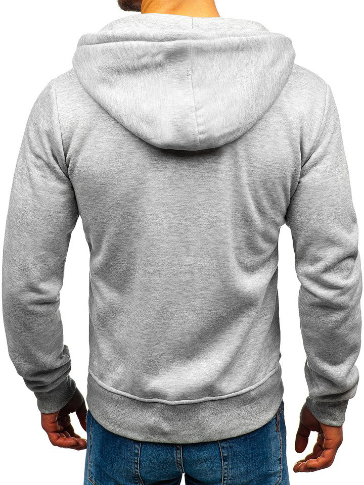 2021 High quality New Men's Casual Zipper Hoodies Sweatshirts Male black Green Solid Color Hooded Outerwear Tops