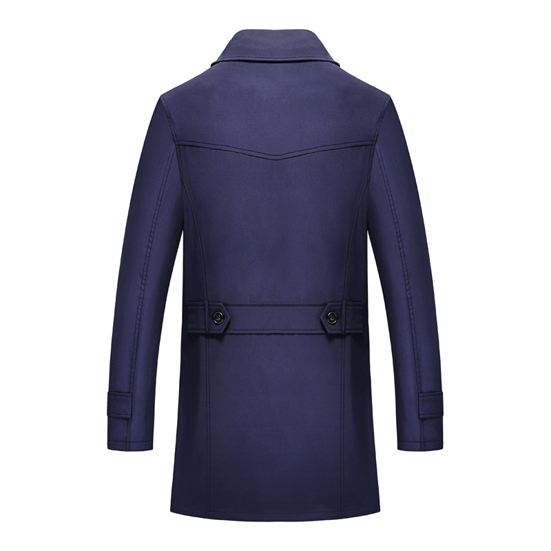 2021 High quality Trench Coat Mens Jacket Autumn Long Coat Mens OverCoat Slim fit Clothing Windbreaker Male Business