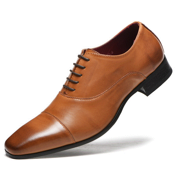 2021 High quality New Luxurious Patent Leather Men Blue Black Wedding Oxford Lace-Up Business Suit Men's Dress Shoes
