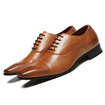 2021 High quality New Luxurious Patent Leather Men Blue Black Wedding Oxford Lace-Up Business Suit Men's Dress Shoes