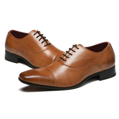 2021 High quality New Luxurious Patent Leather Men Blue Black Wedding Oxford Lace-Up Business Suit Men's Dress Shoes