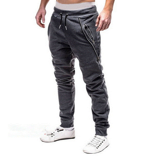 2021 High quality Male Fashion Pants Men Sweatpants Slacks Casual Elastic Joggings Sport Baggy Pockets Trousers