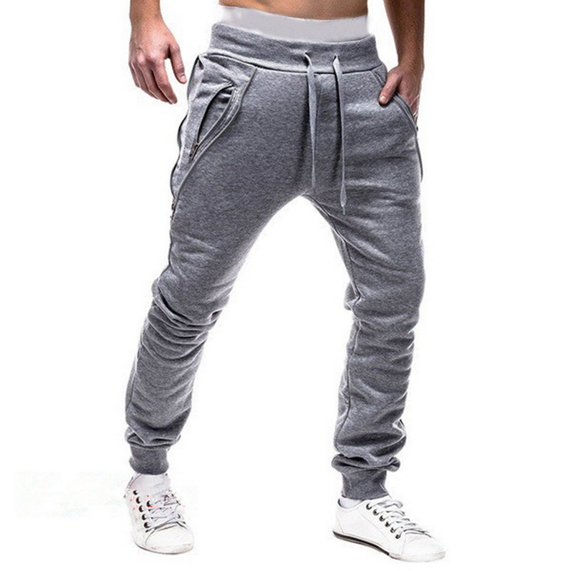 2021 High quality Male Fashion Pants Men Sweatpants Slacks Casual Elastic Joggings Sport Baggy Pockets Trousers