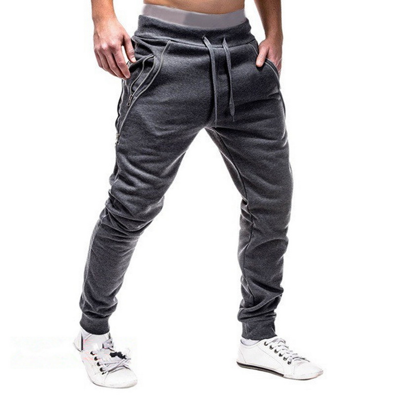2021 High quality Male Fashion Pants Men Sweatpants Slacks Casual Elastic Joggings Sport Baggy Pockets Trousers