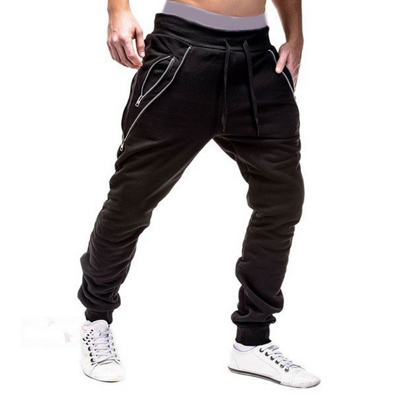 2021 High quality Male Fashion Pants Men Sweatpants Slacks Casual Elastic Joggings Sport Baggy Pockets Trousers