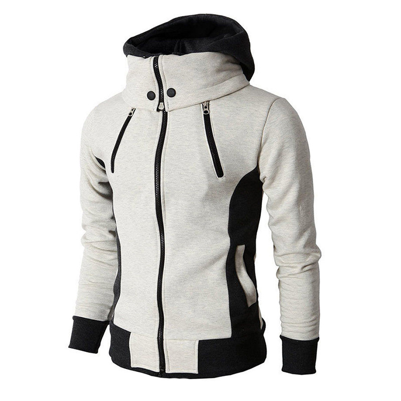 2021 High quality Man Jackets Fashion Autumn Winter Men's Jacket Zipper Male Solid Sportswear Fleece Warm Hooded Coat