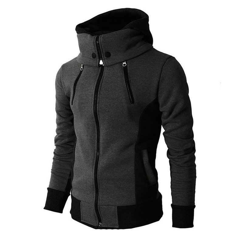 2021 High quality Man Jackets Fashion Autumn Winter Men's Jacket Zipper Male Solid Sportswear Fleece Warm Hooded Coat