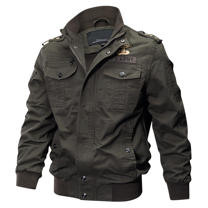 2021 High quality Military Jacket Men Spring Autumn Cotton Pilot Jacket Coat Army Men's Bomber Jackets plus size
