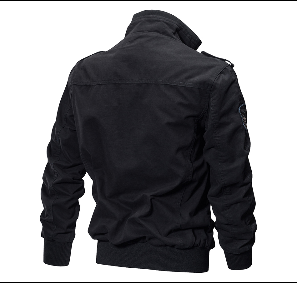 2021 High quality Military Jacket Men Spring Autumn Cotton Pilot Jacket Coat Army Men's Bomber Jackets plus size