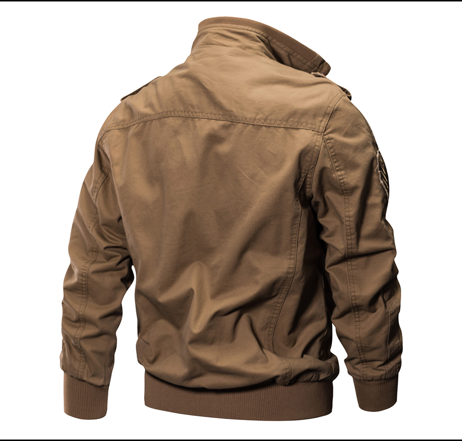 2021 High quality Military Jacket Men Spring Autumn Cotton Pilot Jacket Coat Army Men's Bomber Jackets plus size
