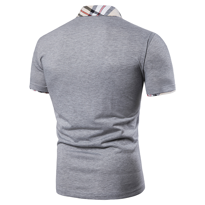 2021 High quality summer polos shirt men brand clothing cotton short sleeve business casual plaid breathable plus size