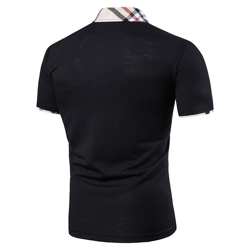 2021 High quality summer polos shirt men brand clothing cotton short sleeve business casual plaid breathable plus size