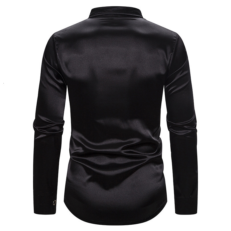 2021 High quality Tuxedo Shirt Men Stylish Irregular Hem Design Slim Fit Dress Shirts Mens Wedding Party Chemise Homme