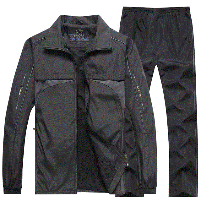 2021 High quality Men's Running sets Autumn Set outwear Outdoor Sportswear Jogging Sport Suit Jacket Pant Sweat suits