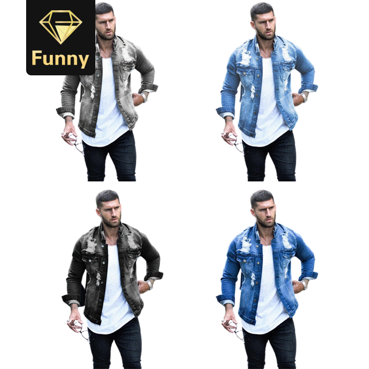 2021 High quality Jeans Jacket Coat Men Jackets Male Spring Clothing Streetwear Casual Slim Coat
