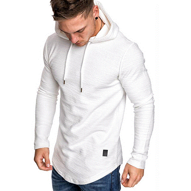2021 High quality Men's Solid Color Sweatshirt Fashion Hoodie Spring And Autumn Winter Hip Hop Hoodie Male Long Sleeve