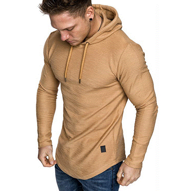 2021 High quality Men's Solid Color Sweatshirt Fashion Hoodie Spring And Autumn Winter Hip Hop Hoodie Male Long Sleeve