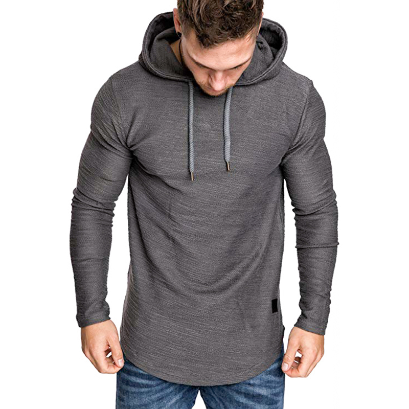 2021 High quality Men's Solid Color Sweatshirt Fashion Hoodie Spring And Autumn Winter Hip Hop Hoodie Male Long Sleeve