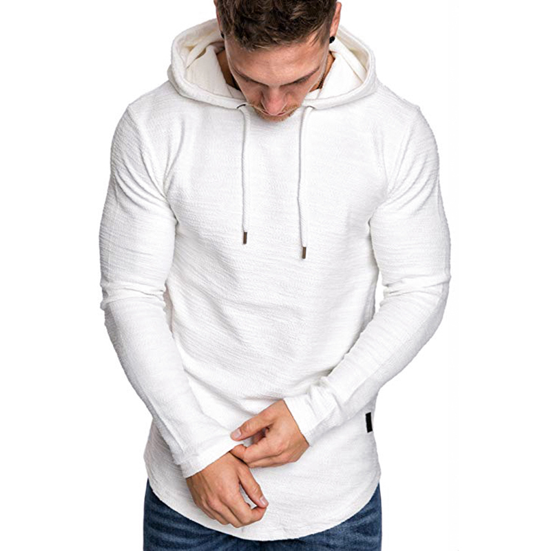 2021 High quality Men's Solid Color Sweatshirt Fashion Hoodie Spring And Autumn Winter Hip Hop Hoodie Male Long Sleeve