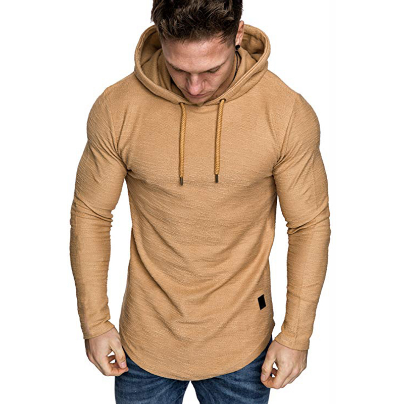 2021 High quality Men's Solid Color Sweatshirt Fashion Hoodie Spring And Autumn Winter Hip Hop Hoodie Male Long Sleeve