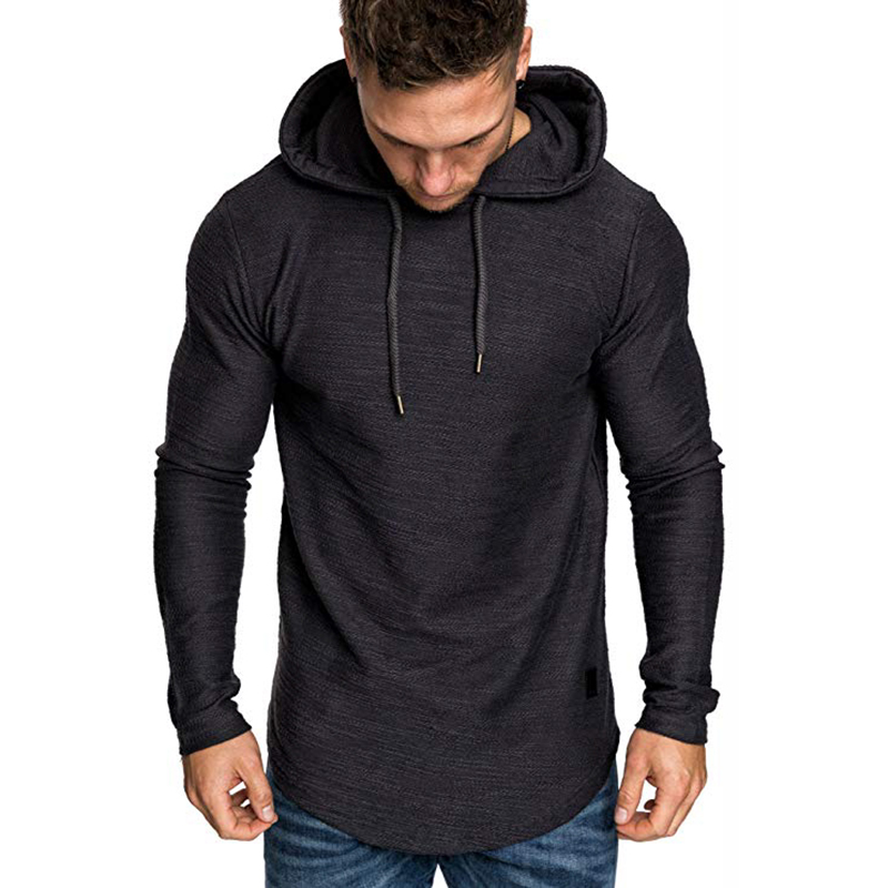 2021 High quality Men's Solid Color Sweatshirt Fashion Hoodie Spring And Autumn Winter Hip Hop Hoodie Male Long Sleeve