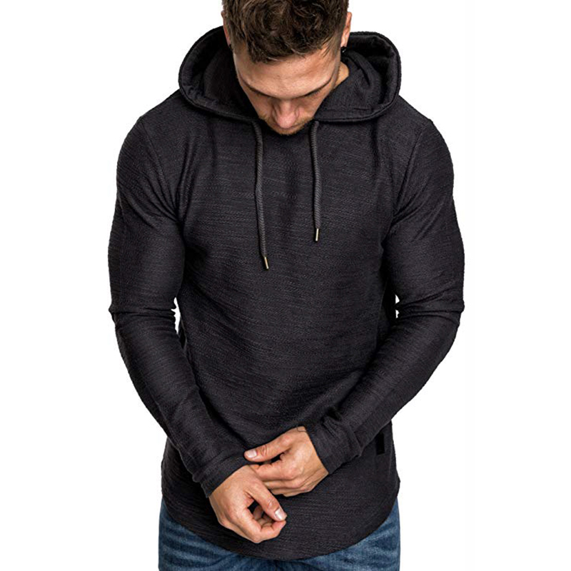 2021 High quality Men's Solid Color Sweatshirt Fashion Hoodie Spring And Autumn Winter Hip Hop Hoodie Male Long Sleeve