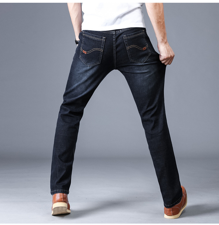 2021 High quality Men's Fashion Jeans Business Casual Stretch Slim Jeans Classic Trousers Denim Pants men size