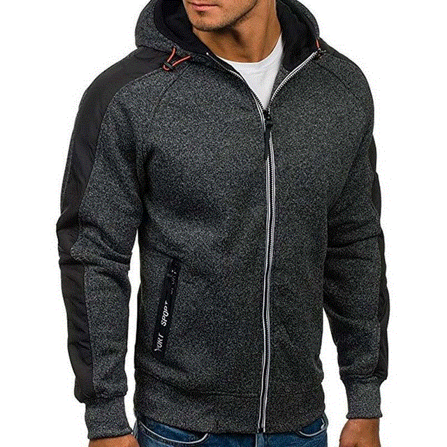 2021 High quality Men Hoodie Autumn Winter FullSleeve Zipper Cardigan Men Hoodies Sweatshirts Casual Slim Sweatshirt