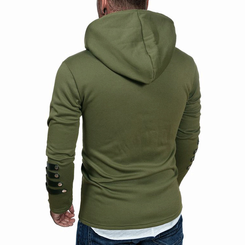 2021 High quality Fashion Men Casual Hoodie Sweatshirt Men Full Sleeve Hooded Pullover Men Sweatshirts Slim Tracksuit