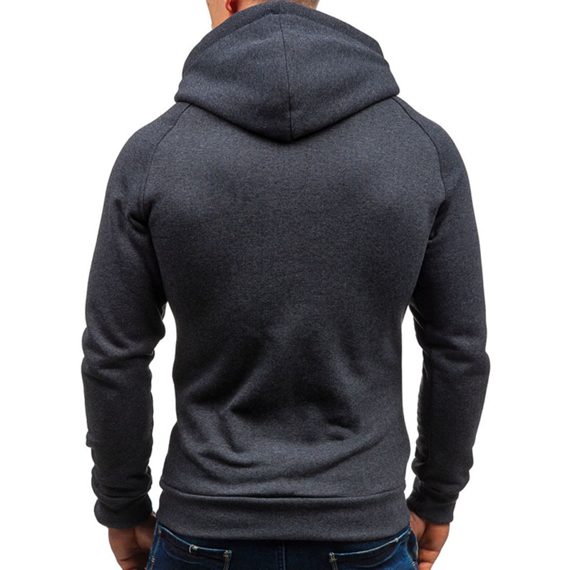 2021 High quality Men Hoodie Sweatshirt Casual Long Sleeve Mens Hoodies Slim Zipper Hooded Cardigan Men Sweatshirts