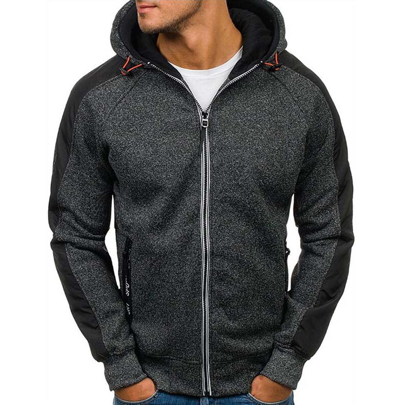 2021 High quality Men Hoodie Autumn Winter FullSleeve Zipper Cardigan Men Hoodies Sweatshirts Casual Slim Sweatshirt