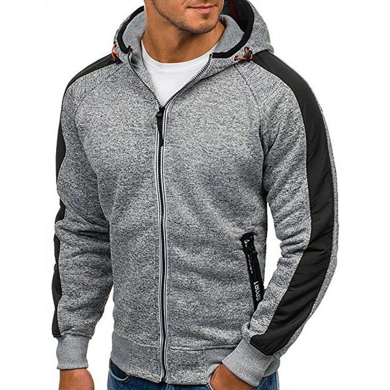 2021 High quality Men Hoodie Autumn Winter FullSleeve Zipper Cardigan Men Hoodies Sweatshirts Casual Slim Sweatshirt