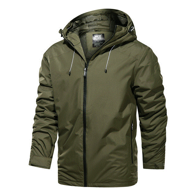 2021 High quality Windproof Waterproof Men's Coat Casual big Size Hooded Coat Fashion Long Jackets