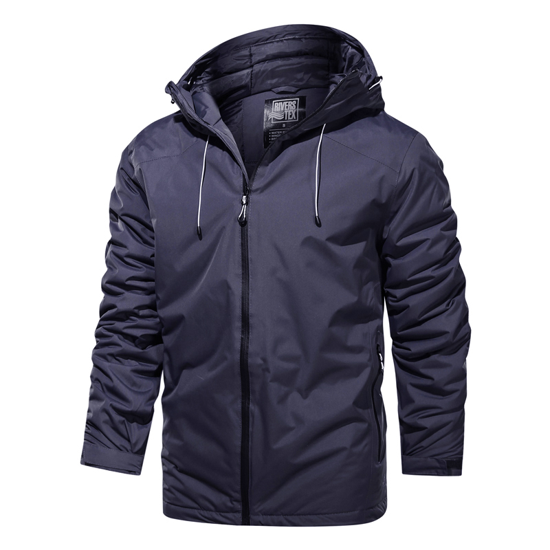 2021 High quality Windproof Waterproof Men's Coat Casual big Size Hooded Coat Fashion Long Jackets