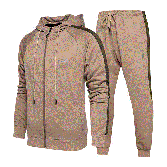 2021 High quality Autumn Winter Casual Fashion Hooded Sweater Suit Men Running Fitness Set Sport Gym Suit Training Wear Jogging Clothing Tracksuit