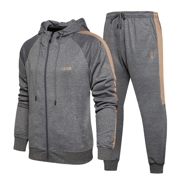 2021 High quality Autumn Winter Casual Fashion Hooded Sweater Suit Men Running Fitness Set Sport Gym Suit Training Wear Jogging Clothing Tracksuit