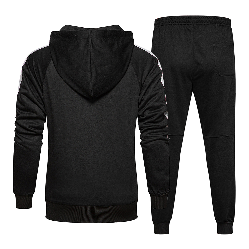 2021 High quality Autumn Winter Casual Fashion Hooded Sweater Suit Men Running Fitness Set Sport Gym Suit Training Wear Jogging Clothing Tracksuit