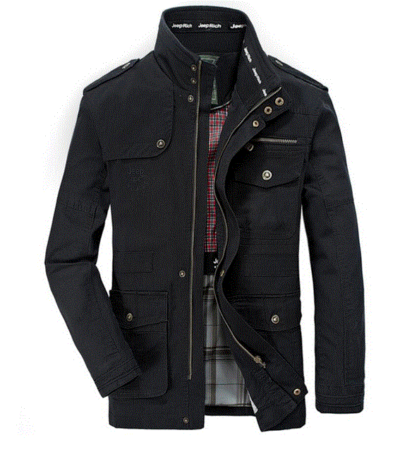 2021 High quality Men windbreakers Multi-pocket military cotton jackets slim for men Streetwear Trench coats clothing