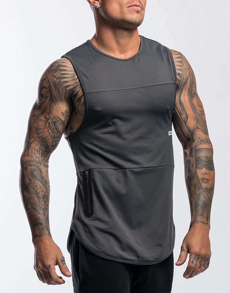 2021 High quality Gym Men Muscle Sleeveless Tank Top male Bodybuilding Sport Training quick-drying men Underwear