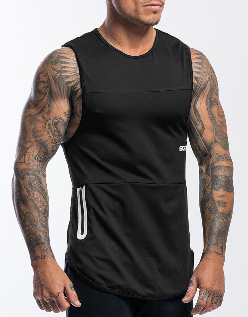 2021 High quality Gym Men Muscle Sleeveless Tank Top male Bodybuilding Sport Training quick-drying men Underwear