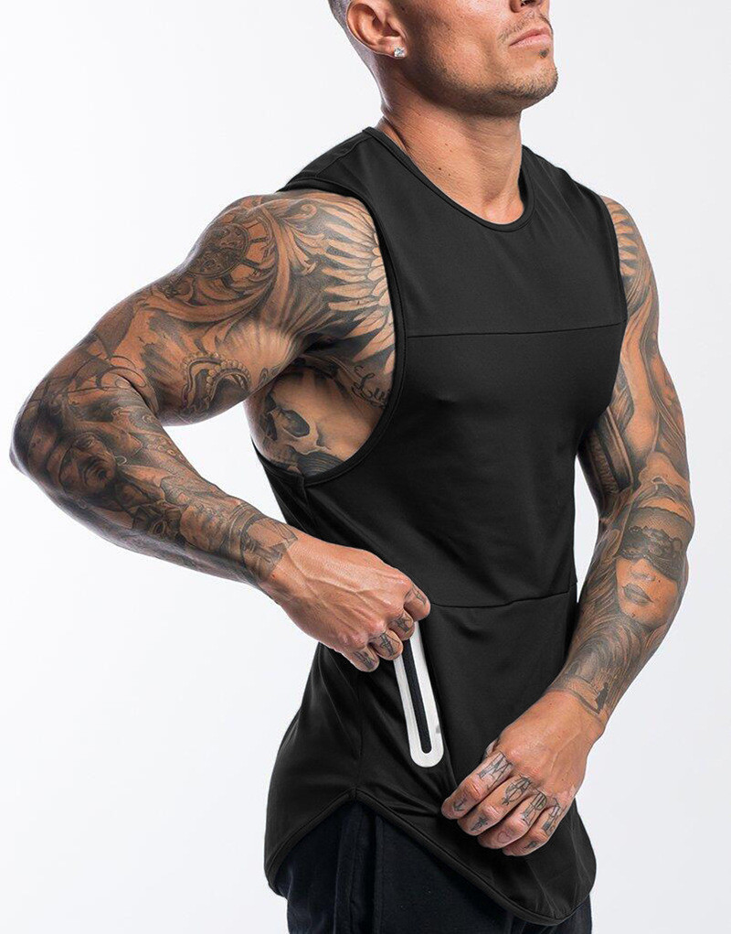 2021 High quality Gym Men Muscle Sleeveless Tank Top male Bodybuilding Sport Training quick-drying men Underwear