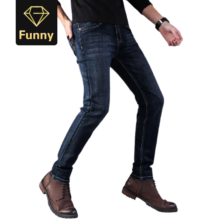 2021 High quality High Quality Dark Blue Print Ripped Jeans Men Jeans Masculino Denim Trousers Men`s Moto Biker Jeans