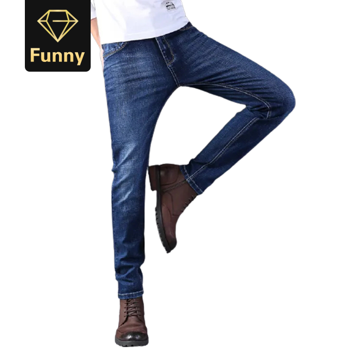 2021 High quality High Quality Dark Blue Print Ripped Jeans Men Jeans Masculino Denim Trousers Men`s Moto Biker Jeans