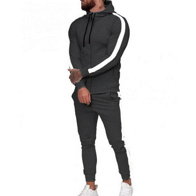 2021 High quality Men two piece SetAutumn Winter Tracksuit Gym Sports Suit Mens Clothes Running Jogging Sport Suits