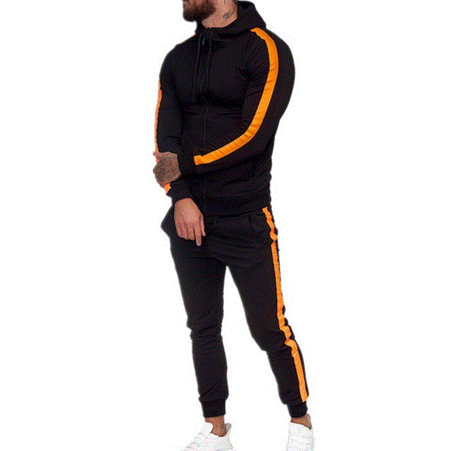 2021 High quality Men two piece SetAutumn Winter Tracksuit Gym Sports Suit Mens Clothes Running Jogging Sport Suits