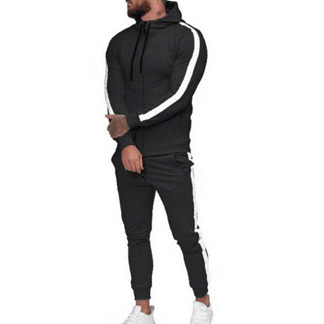 2021 High quality Men two piece SetAutumn Winter Tracksuit Gym Sports Suit Mens Clothes Running Jogging Sport Suits