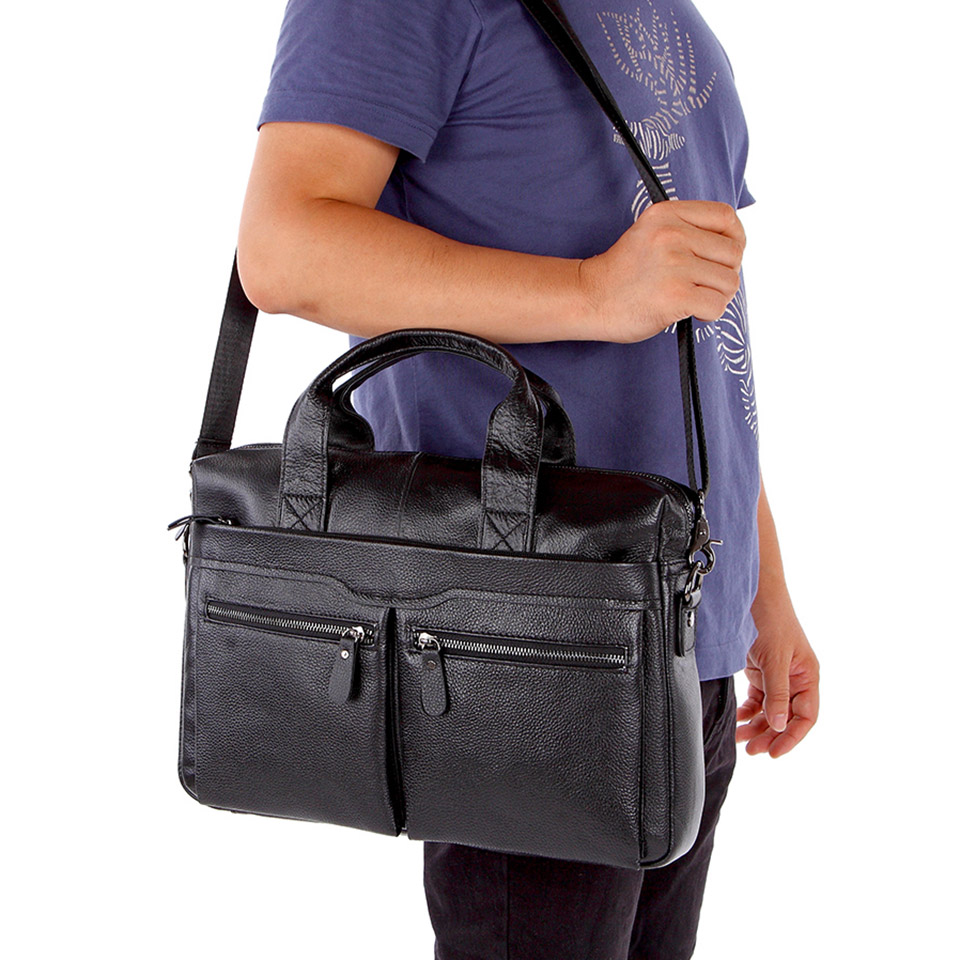 2021 High quality Men Leather Handbags Laptop Messenger Bags Business Men Leather Travel Bags Shoulder Bags Briefcase