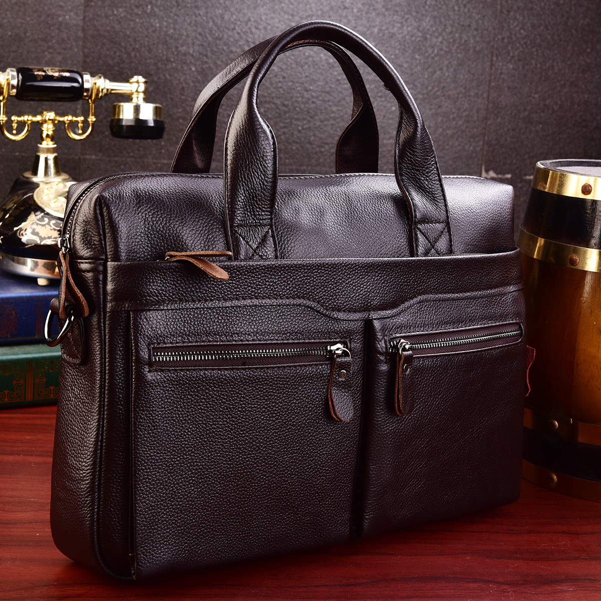 2021 High quality Men Leather Handbags Laptop Messenger Bags Business Men Leather Travel Bags Shoulder Bags Briefcase