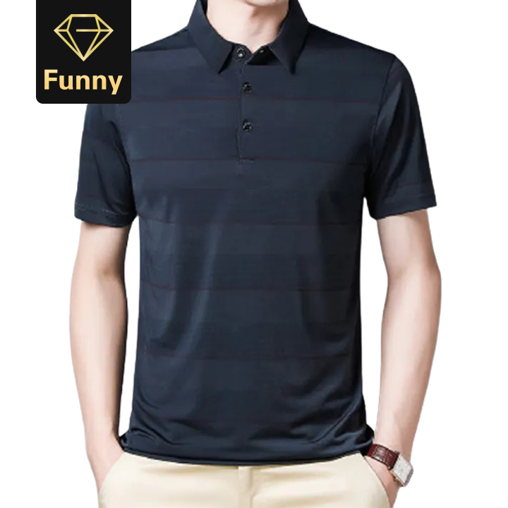 2021 High quality Business Trend T-Shirts Men Summer Soft Short Sleeved for Male Handsome Work Clothes plus size